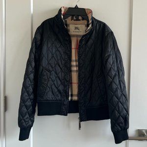 Burberry London Quilted Bomber Jacket